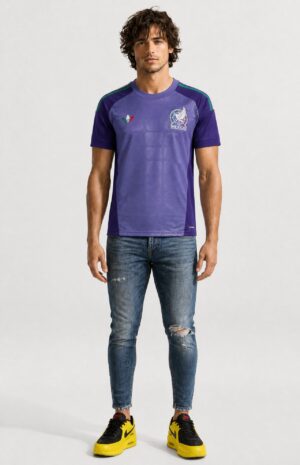 Playera morada México Hombre