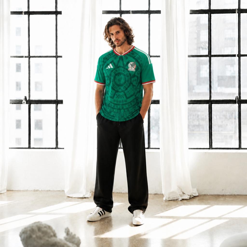 Playera verde hombre jugador